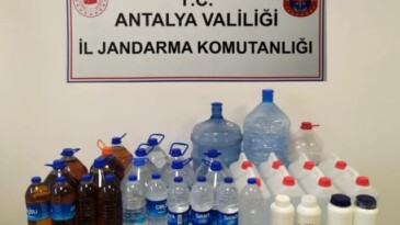 Sahte alkol üreticilerine jandarma baskını: 2 gözaltı