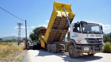 Aliağa Belediyesi Asfalt Çalışmalarına Başladı