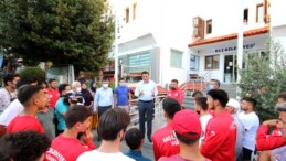 Kaş Belediyesinin güreş takımı Edirne’ye uğurlandı