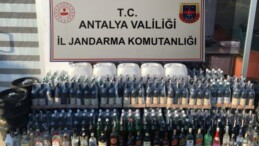 Antalya’da 72 litre sahte içki ele geçirildi