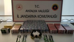 Antalya’da kaçak sigara operasyonunda 1 kişi gözaltına alındı