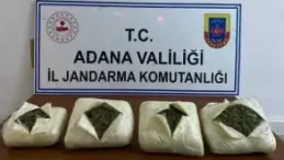 Adana’da 25 kilo 700 gram esrar ele geçirildi