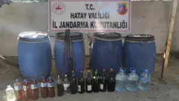 Hatay’da 4 bin 765 litre sahte içki ele geçirildi