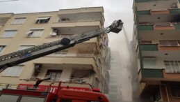 Antalya’da apartman dairesinde çıkan yangın hasara neden oldu