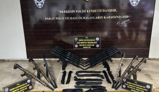 Antalya’da Polis Kovalamacasından 25 Av Tüfeği Çıktı