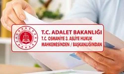 T.C. OSMANİYE 3. ASLİYE HUKUK MAHKEMESİNDEN / BAŞKANLIĞINDAN – Akdeniz Haber, Akdeniz Haberleri, Akdeniz Gündem