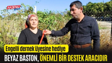 OSMANİYE’DE ENGELLİ ÜYEYE BEYAZ BASTON HEDİYE EDİLDİ – Akdeniz Haber, Akdeniz Haberleri, Akdeniz Gündem