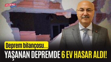 Adana merkezli depremde 6 ev hasar aldı! – Akdeniz Haber, Akdeniz Haberleri, Akdeniz Gündem