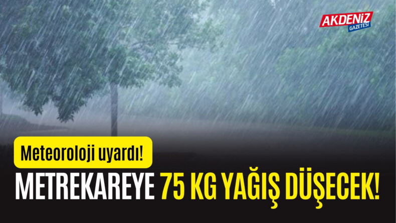 Meteoroloji Genel Müdürlüğü 7 İl için ciddi uyarılarda bulundu! – Akdeniz Haber, Akdeniz Haberleri, Akdeniz Gündem