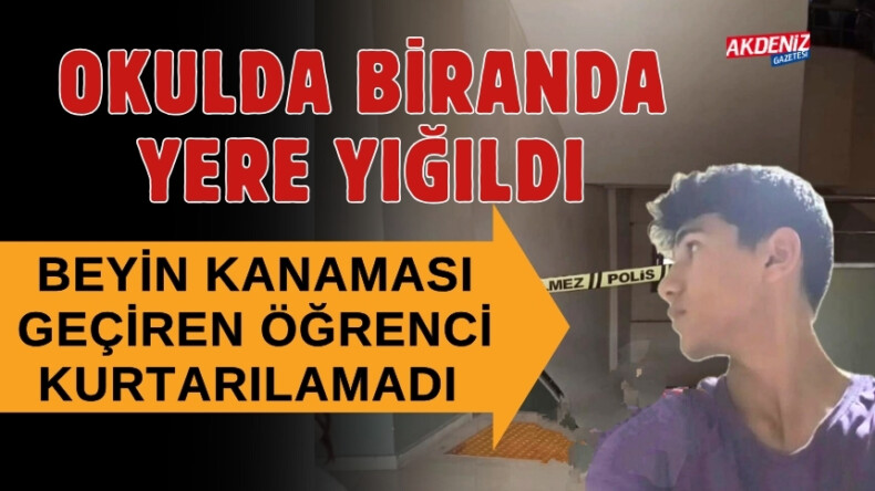 OSMANİYE’DE ARKADAŞLARININ GÖZÜ ÖNÜNDE YERE YIĞILDI, KURTARILAMADI – Akdeniz Haber, Akdeniz Haberleri, Akdeniz Gündem