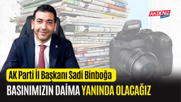 OSMANİYE AK PARTİL İL BAŞKANI BİNBOĞA, “BASINIMIZIN DAİMA YANINDAYIZ” – Akdeniz Haber, Akdeniz Haberleri, Akdeniz Gündem