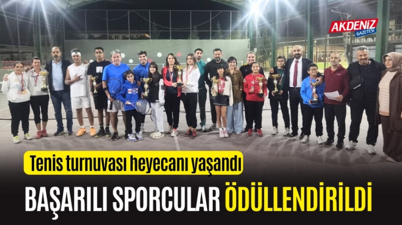 OSMANİYE'DE BAŞARILI TENİSÇİLER ÖDÜLLENDİRİLDİ