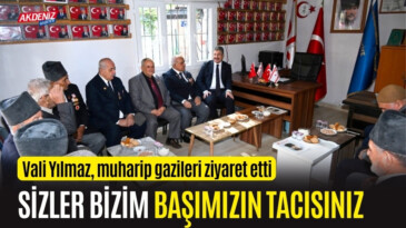 OSMANİYE VALİSİ YILMAZ, MUHARİP GAZİLERİ ZİYARET ETTİ