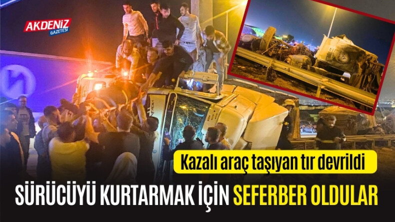 HATAY’DA ARAÇTA SIKIŞAN SÜRÜCÜYÜ KURTARMAK İÇİN SEFERBER OLDULAR – Akdeniz Haber, Akdeniz Haberleri, Akdeniz Gündem