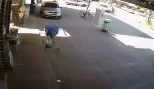 Manavgat’ta Çocuk Bisikletli Kazayı Son Anda Önledi