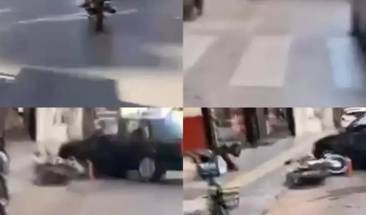 Mersin’de Motosiklet Kazaları Kameralara Yansıdı