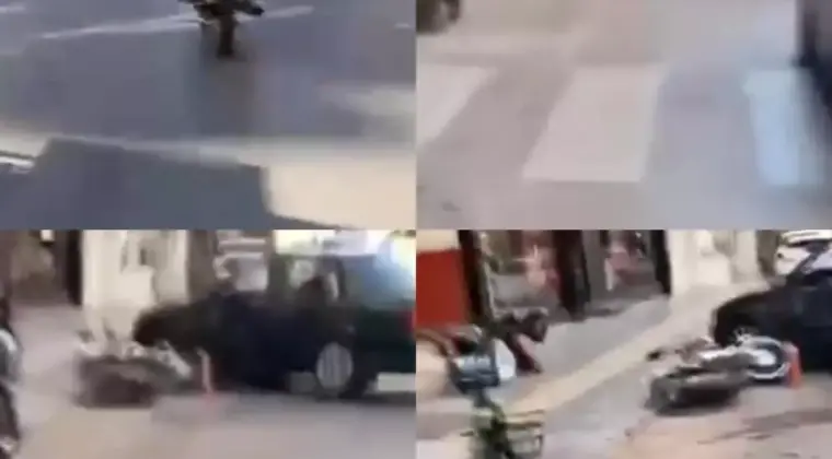 Mersin’de Motosiklet Kazaları Kameralara Yansıdı
