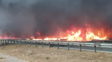Tarsus’ta TIR Yangını: Otoyol Kapandı