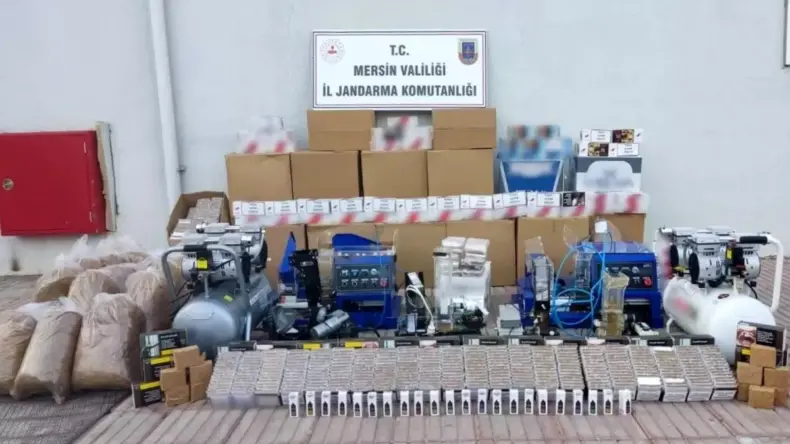 Mersin’de Kaçak Sigara Operasyonu: 6 Gözaltı
