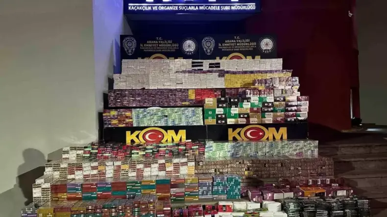 Adana’da Gümrük Kaçağı Sigara Operasyonu