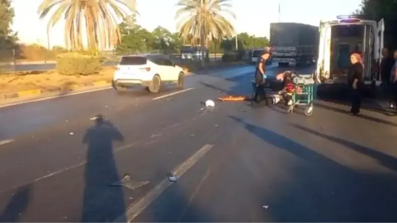Manavgat’ta Motosiklet Kazası