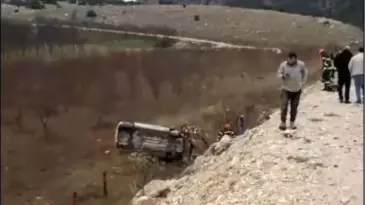 Denizli’de Kaza: Otomobil Şarampole Yuvarlandı