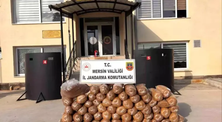 Mersin’de 335 kg kaçak tütün ele geçirildi
