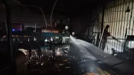 Hatay’da Marangoz Atölyesinde Yangın