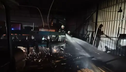 Hatay’da Marangoz Atölyesinde Yangın