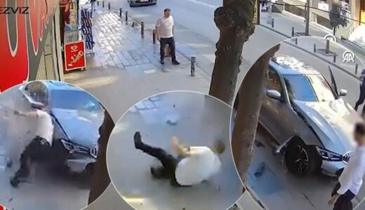 Çarptı, 2 metre havaya savurdu; yaralıya değil, hasara baktı! Sürücüden pes dedirten davranış