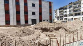 Mersin’de İnşaatta Lahit Mezar Bulundu